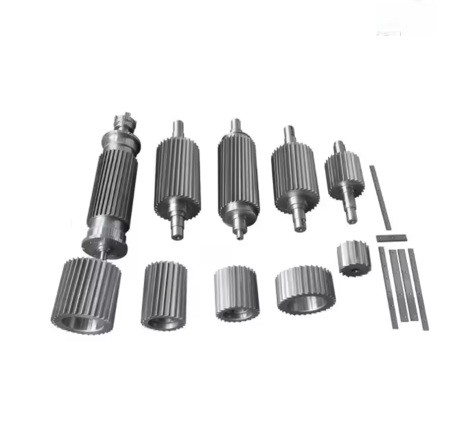 SPARE PARTS GRANULATOR MACHINE 003 Plastic and Rubber Granulator Rotor Knife Shredder Blades & Rotor for Granulator Plastic Machinery Parts